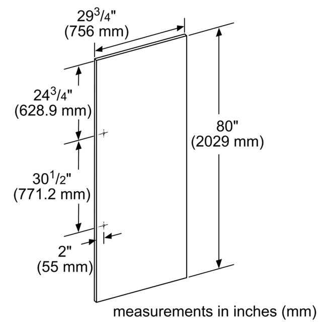 Thermador® 29.75" Stainless Steel Flat Panel-1