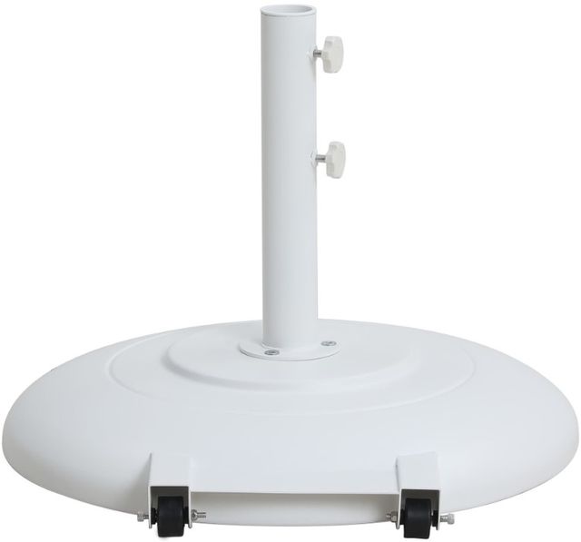 Meridian Furniture Cozumel White Steel Outdoor Patio Base-1