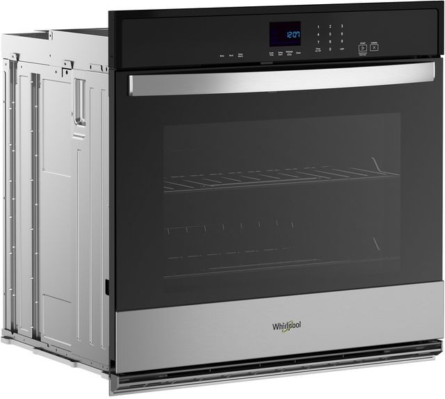 Whirlpool® 30” Fingerprint Resistant Stainless Steel Single Electric Wall Oven with Steam Clean-3