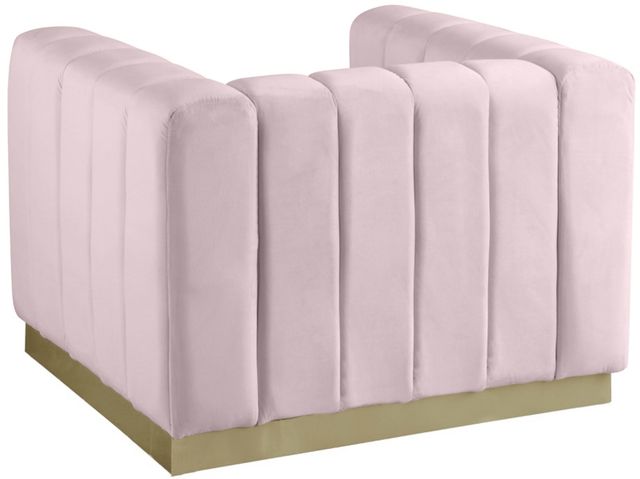 Meridian Furniture Marlon Pink Velvet Chair-1
