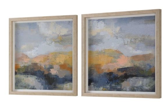 Uttermost® Silvia Vassileva 2-Piece Dusk Framed Print Set-3