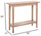 Nest Home Collections Rita Antique Natural Small Console Table-4