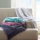 Olliix by INK+IVY Reeve Grey 50" x 60" Ruched Throw-4