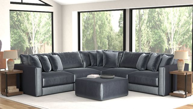 Jackson Furniture Remington 6-Piece Slate L-Shape Sectional with Ottoman-1