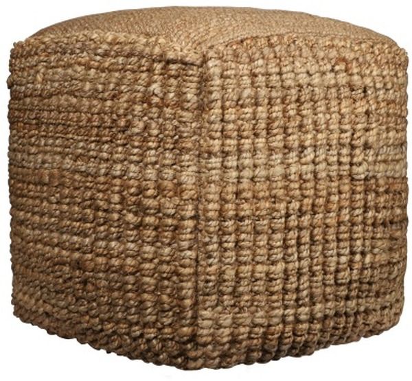 LR Home Natural Jute Pouf-1