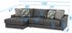 Jackson Furniture Minori 2-Piece Steel Left-Arm Facing Sectional and Chaise-2
