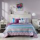 Olliix by Intelligent Design Joni Purple Twin/Twin XL Boho Reversible Coverlet Set-0