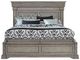 Pulaski™ Madison Ridge Brown King Panel Bed with Blanket Chest Footboard-2