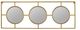 A & B Home Gold/White Accent Mirror-1