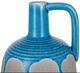 A & B Home Blue/Gray Ceramic Flower Vase with Handle Design-5