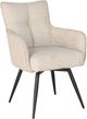 Dovetail Furniture Adelise Beige Swivel Chair-0