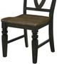 TEI Preston Charcoal/Toffee 22" Side Chair-1