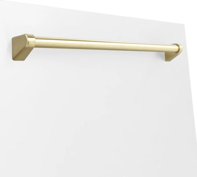 ZLINE Autograph Edition Tallac 18" White Matte Dishwasher Panel-3