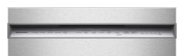 KitchenAid® 24" PrintShield™ Stainless Steel Front Control Built-In Dishwasher with Third Level Jet Rack and 40+ Total Wash Jets-1
