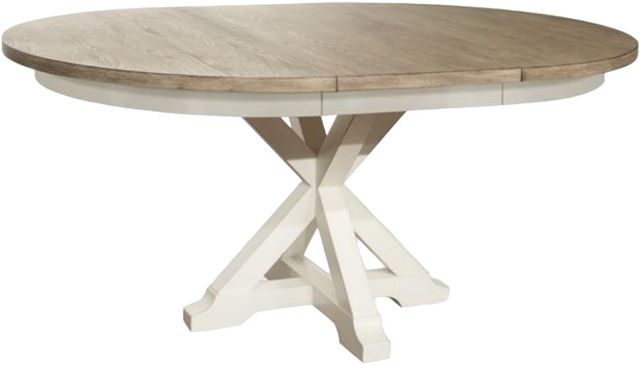 Riverside Furniture Myra Natural Round Dining Table with Paperwhite Base-1