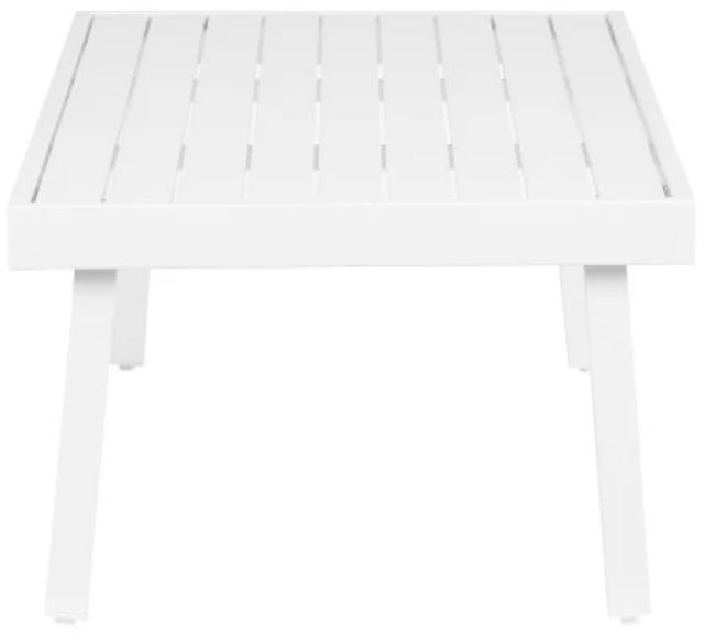 Linon Alora White Aluminum Outdoor Coffee Table-4