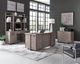 Aspenhome® Platinum Gray Linen 66" Executive Desk-1