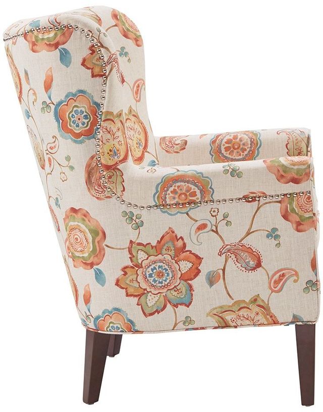 Olliix by Madison Park Cream Colette Accent Wingback Chair-1