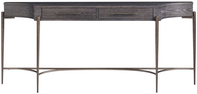 Universal Explore Home™ Oslo Onyx Console Table with Bronze Base-0