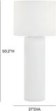 TOV Furniture Cleopatra Cream Linen Floor Lamp-2
