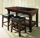 Intercon Kona Black/Raisin Backless Bar Stool-1