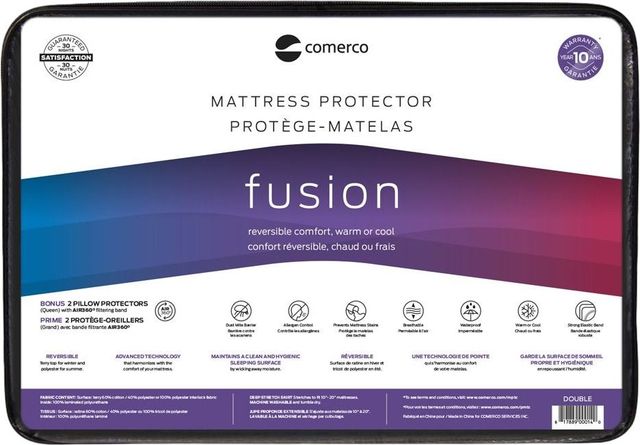 Comerco® Fusion Double Mattress Protector Set + 2 Pillow Protectors-0