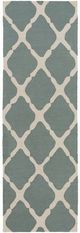 Surya Rain Teal 3'x8' Runner Rug-0