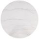 Furniture of America® Sabro White Round Dining Table with Black Base-5