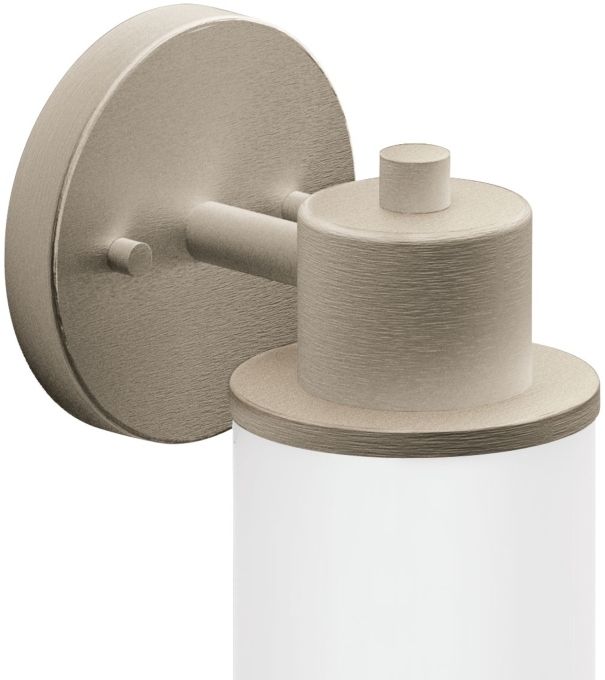 Moen® Iso™ Brushed Nickel One Globe Bath Light-1