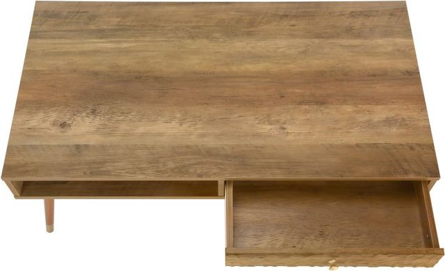 Monarch Specialties Inc. Walnut Drawer Coffee Table-2