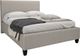 Beaudoin Customizable Jane King Upholstered Platform Bed with Woodland Footboard-2