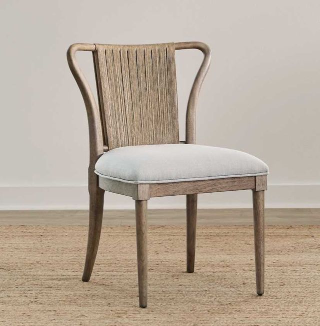 Liberty Furniture Sheridan Pointe Natural/Vintage Natural Shaped Corded Back Side Chair-1