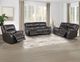 Steve Silver Co. Alexandria 3-Piece Chocolate Leather Power Reclining Sofa-4