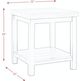 Elements International Kansas Espresso 3-Piece Beige/Espresso Occasional Table Set-4
