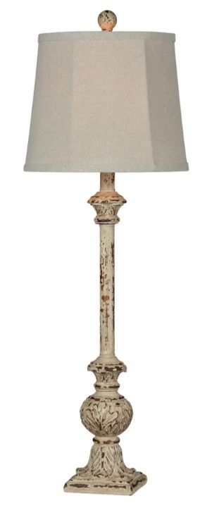 Forty West Carson Cream/Ivory Table Lamp