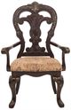 Homelegance® Deryn Park Brownish Gray/Jacquard Dining Arm Chair-2