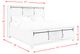 Elements International Scott 4-Piece Walnut King Platform Bedroom Set-1