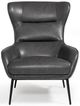 VIG Furniture Divani Casa Susan Dark Gray Leatherette Lounge Chair-1