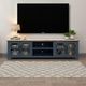 Legends Home Ithaca Blue Denim/Bourbon 96" TV Console-1