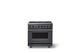 Viking® 7 Series 36" Cast Black Pro Style Dual Fuel Range-0