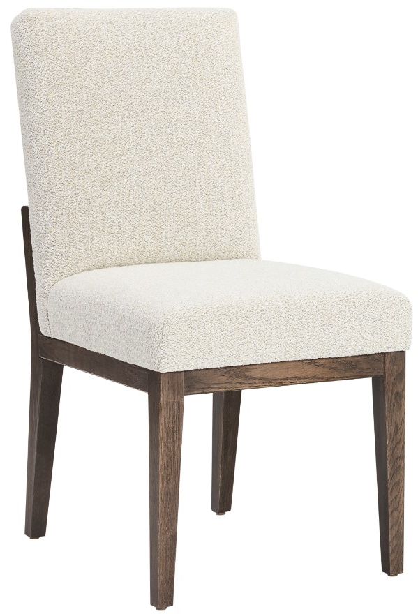 Artisan & Post by Vaughan-Bassett Dovetail Aged Gray/Oatmeal Upholstered Dining Side Chair-0