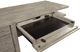 Aspenhome® Platinum Gray Linen 60" Desk with Open Shelves-4