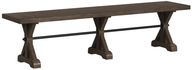 Elements International Yellowstone 6-Piece Gray/Medium Brown Dining Set-3
