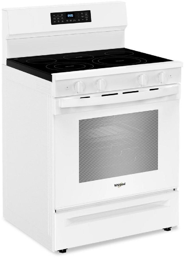 Whirlpool® 30'' White Freestanding Electric Range with Air Cooking Technology-2