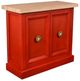 Horizon Home® Amara Marble Top Red 40" Curio-0
