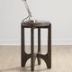Liberty Furniture Cascade Gray Chairside Table with Wirebrush Rustic Brown Base-1