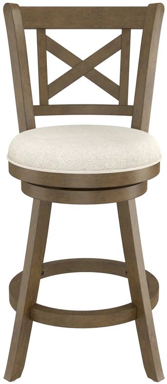HH2 Home Roe Brushed Gray/Cream Counter Height Stool-1
