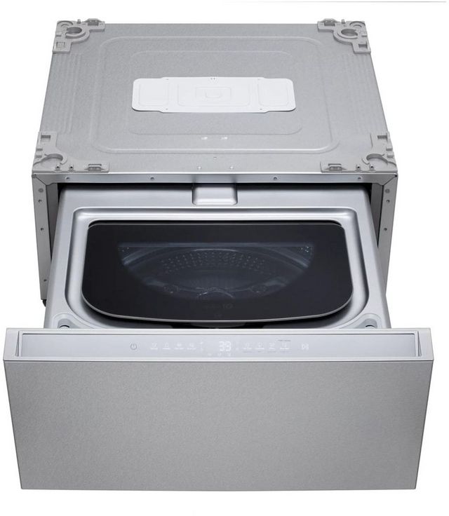 LG Signature SideKick™ 1.0 Cu. Ft. Brushed Platinum Steel Pedestal Washer-5