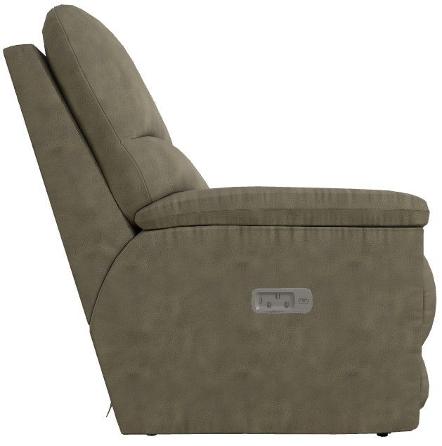 La-Z-Boy® Brooks Charcoal Power Reclining Loveseat with Headrest and Lumbar-2