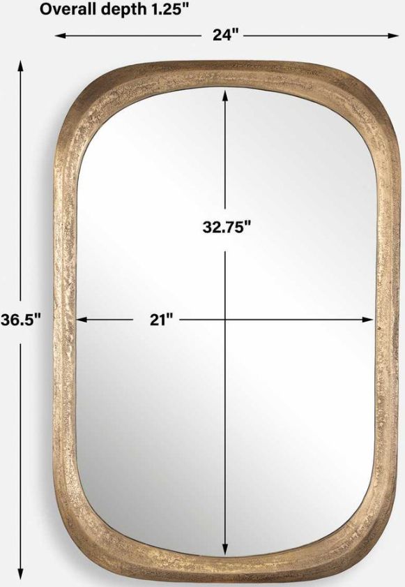 Uttermost® Malone Brass Mirror-3